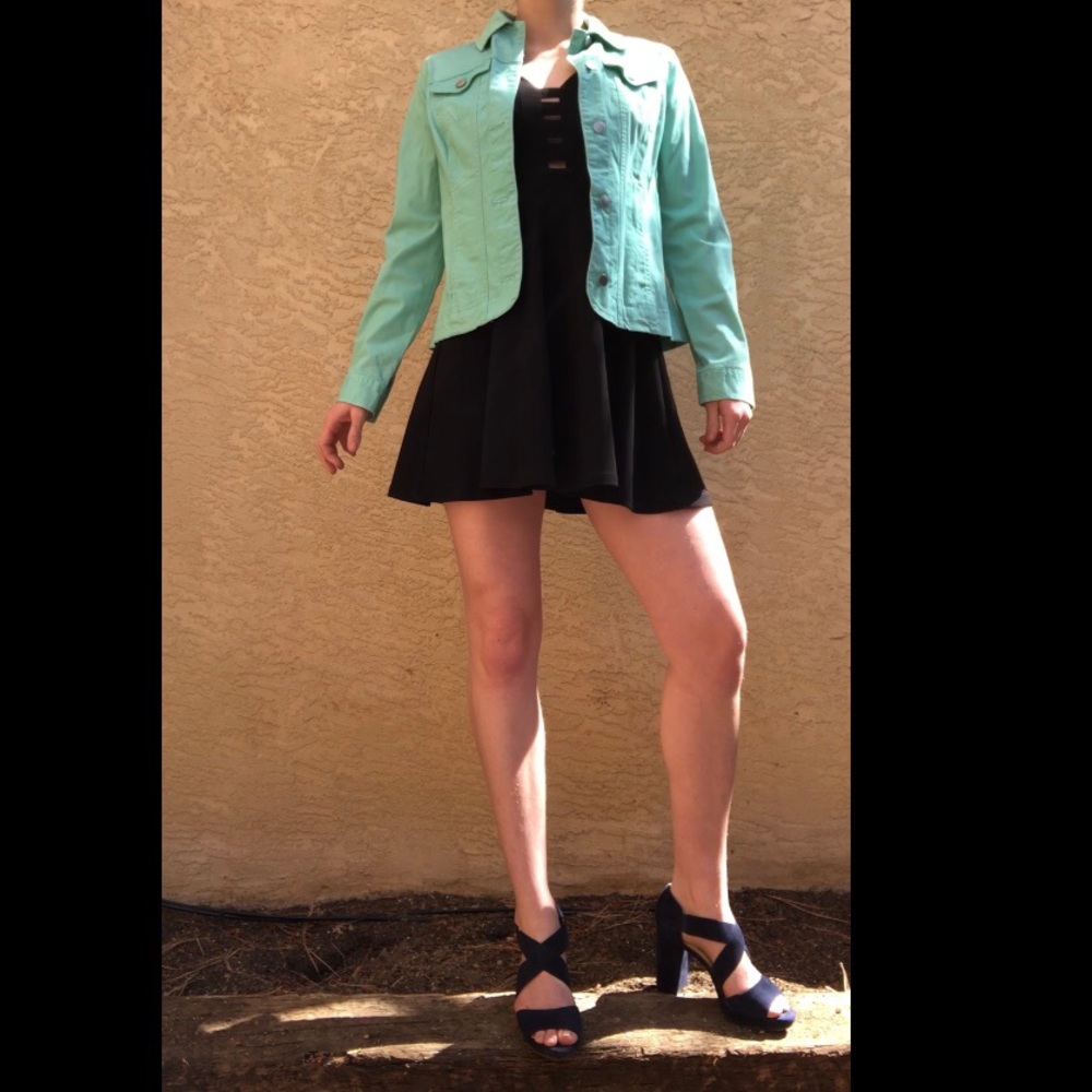Turquoise Denim Jacket